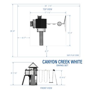 Canyon Creek Swing Set – White - Image 2