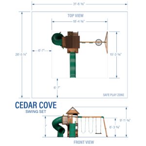 Cedar Cove Swing Set - Image 2