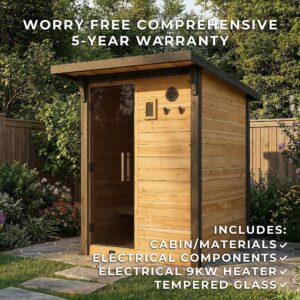 Bennett Outdoor Cabin Sauna – 2-4 Person - Image 3