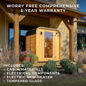 Lennon Outdoor Cube Sauna – 2-4 Person - Image 3