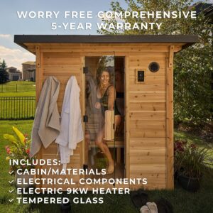 Henley Outdoor Cabin Sauna – 4-6 Person - Image 3