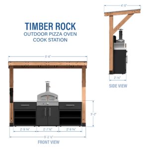 Timber Rock Outdoor Pizza Oven Cook Station - Image 2