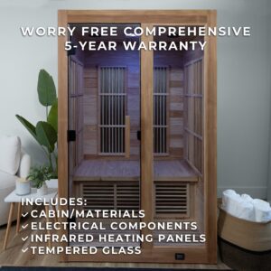 Rylan Indoor Infrared Sauna – 2 Person - Image 2