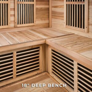 Rylan Indoor Infrared Corner Sauna – 4 Person - Image 2