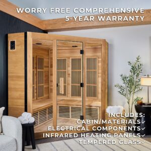 Rylan Indoor Infrared Corner Sauna – 4 Person - Image 4