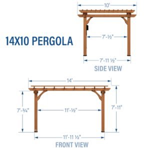 14x10 Beaumont Pergola - Image 2