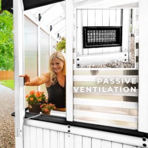9x6 White Bellerose Greenhouse - Image 5