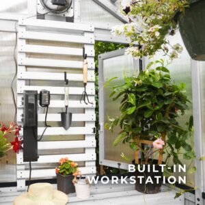 9x6 White Bellerose Greenhouse - Image 6