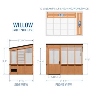 9x6 Willow Greenhouse - Image 2