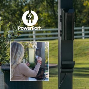 18x10 Evanston Wall Mounted Louvered Pergola - Image 5