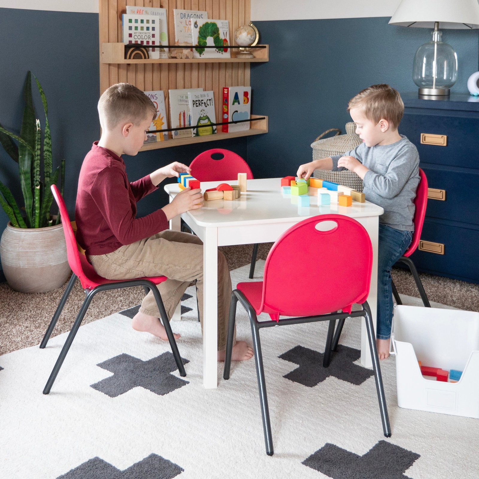 2448018_LIFESTYLE-10 Kid's Stacking Chairs-4 Pack - Image 1