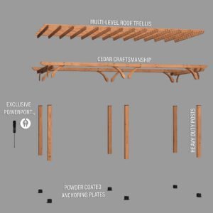24x12 Beaumont Pergola - Image 11