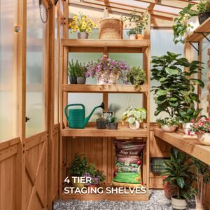 9x6 Poppy Greenhouse - Image 9