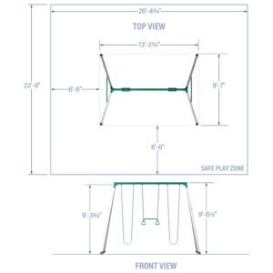Big Brutus Heavy-Duty Metal A-Frame Swing Set - Image 2