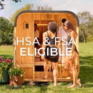Lennon Outdoor Cube Sauna with Porch – 4-6 Person - Image 13