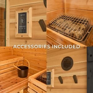 Bennett Outdoor Cabin Sauna – 2-4 Person - Image 10
