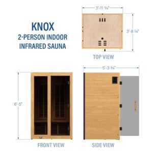 Knox Indoor Infrared Sauna – 2 Person - Image 2