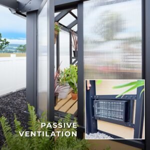 14x12 Larkspur Metal Greenhouse - Image 5