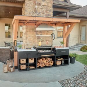 Timber Rock Outdoor Argentine Grill Cook Station - Image 14