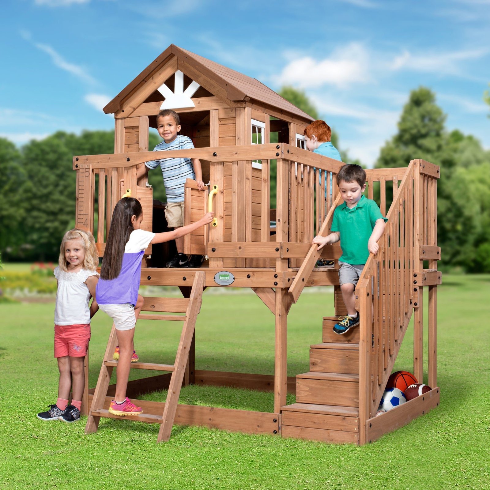 Scenic-Heights-Playhouse Scenic Heights Wooden Playhouse - Image 1