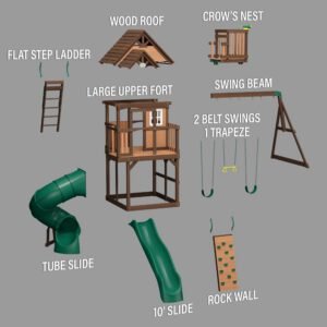 Skyfort III Swing Set - Image 3