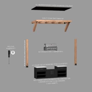 Timber Rock Outdoor Grill Cook Station - Image 11