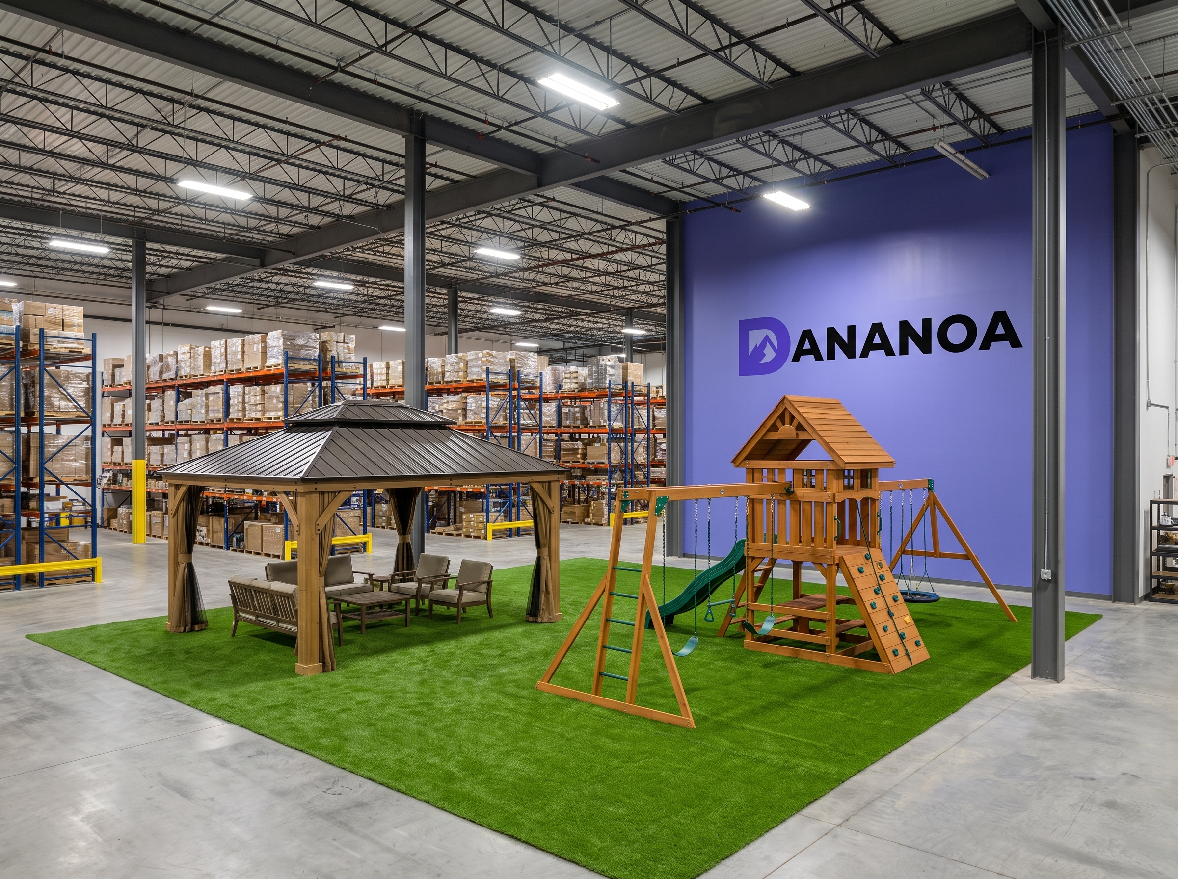 Inside the warehouse
