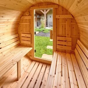 Paxton Outdoor Barrel Sauna – 4-6 Person - Image 14