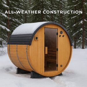 Paxton Outdoor Barrel Sauna – 4-6 Person - Image 11
