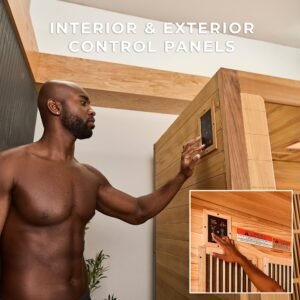 Rylan Indoor Infrared Corner Sauna – 4 Person - Image 8