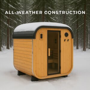 Lennon Outdoor Cube Sauna – 4-6 Person - Image 7