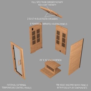 Rylan Indoor Infrared Sauna – 1 Person - Image 15
