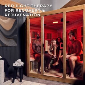 Rylan Indoor Infrared Corner Sauna – 4 Person - Image 9