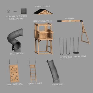Dover Bay Swing Set with Tube Slide - Image 14