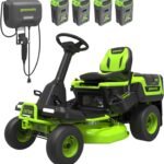 Greenworks 60V 30 in. CrossoverT Riding Lawn Tractor with 4 × 8.0Ah Batteries