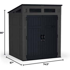 Suncast Modernist 6 ft. × 5 ft. Resin Storage Shed - Image 6