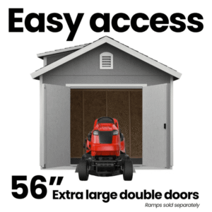 Handy Home Products Windemere 10 ft. × 12 ft. Wood Storage Shed with Floor - Image 3