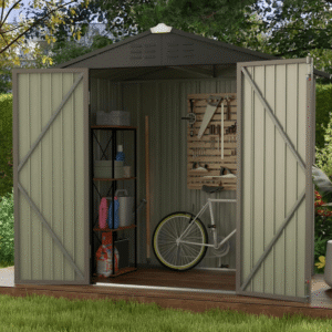 CRAFTSMAN 7 ft. × 7 ft. Resin Storage Shed with Floor - Image 7