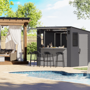 Suncast BMCB8700D 8 ft. × 7 ft. Cabana Entertainment Shed - Image 6