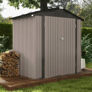 CRAFTSMAN 7 ft. × 7 ft. Resin Storage Shed with Floor - Image 6