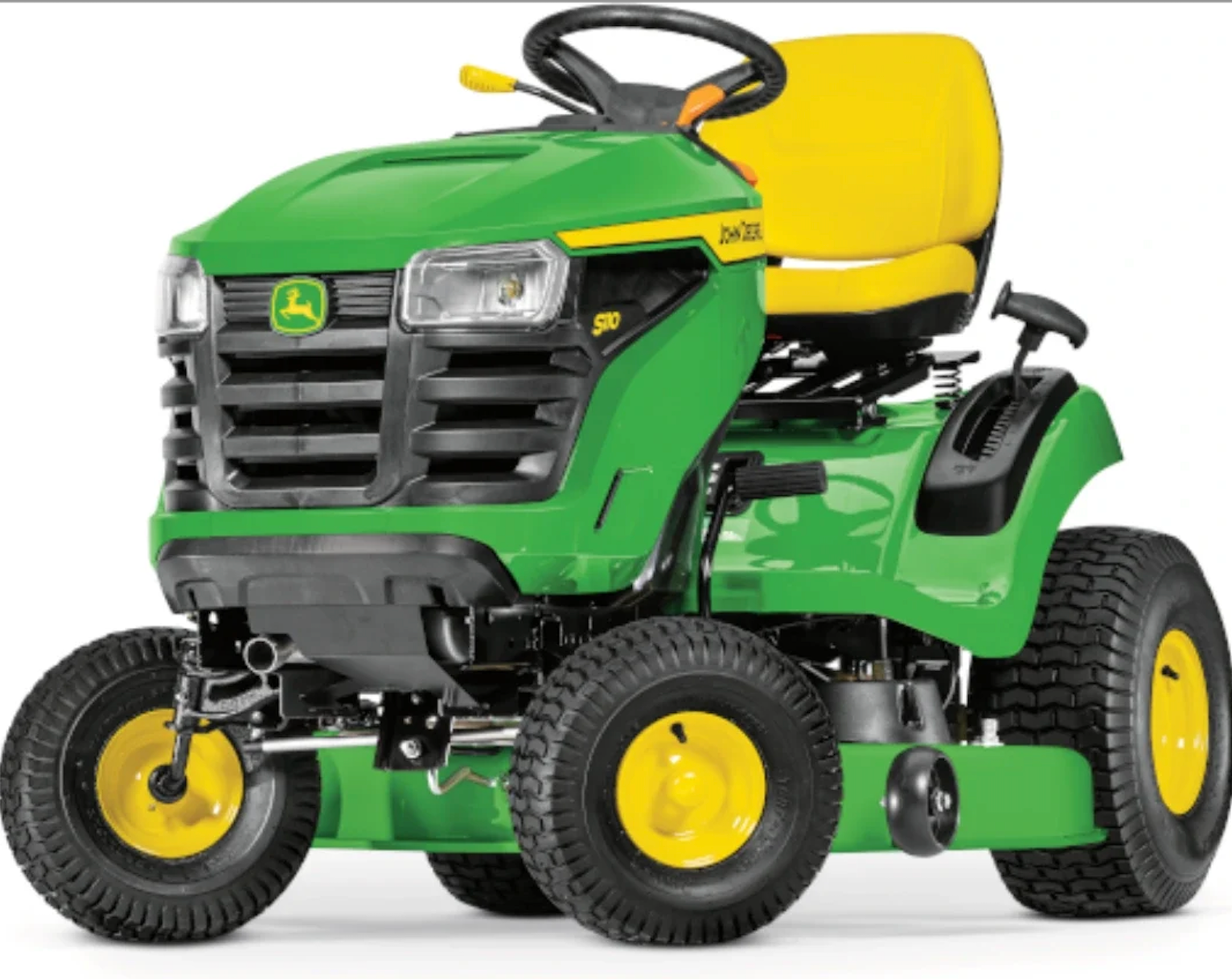 303a309f89e49925085d8206e2ae7940.png John Deere S100 42 in. 17.5 HP Gas Hydrostatic Riding Lawn Mower - Image 1