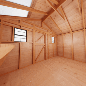 Outdoor Living Today 12 × 12 Western Red Cedar Sunshed Garden Shed - Image 7