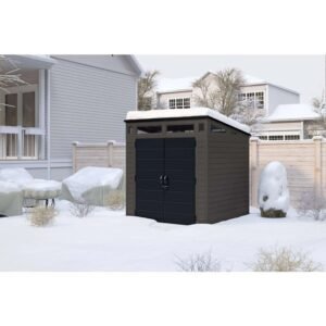 Suncast Modernist 7 ft. × 7 ft. Resin Storage Shed - Image 2