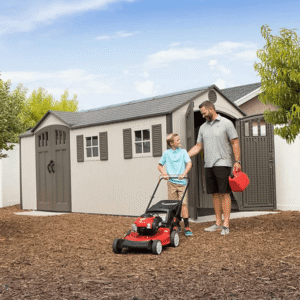 Lifetime 60213 17.5 ft. × 8 ft. Dual-Entry Outdoor Storage Shed - Image 9