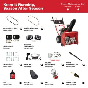 Troy-Bilt Storm 2420 Two- Stage Gas Snow Blower | 24 in. | 208 cc | Electric Start | Self Propelled - Image 8