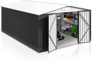 Patiowell 10 ft. × 12 ft. Metal Outdoor Storage Shed - Image 4