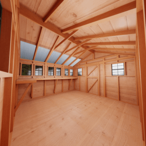 Outdoor Living Today 12 × 12 Western Red Cedar Sunshed Garden Shed - Image 8