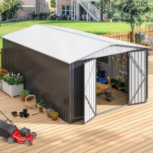 Patiowell 10 ft. × 12 ft. Metal Outdoor Storage Shed - Image 7