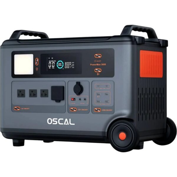 Oscal PowerMax 3600 | 3000W Portable Power Station with 3600Wh Capacity