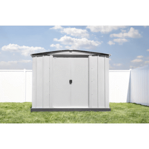 Arrow Newport 8 ft. × 6 ft. Galvanized Metal Storage Shed - Image 2